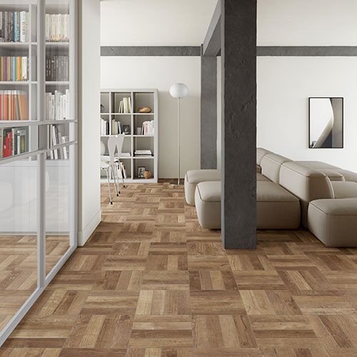 Pavimento della collezione W3, variante Patin Brown