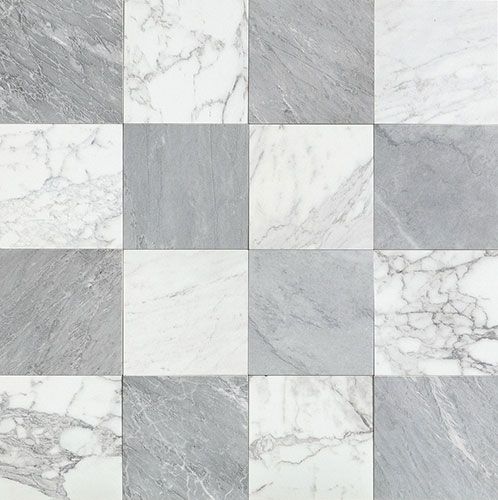 Composizione a scacchiera collezione Rêve, varianti gris e Blanc