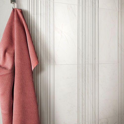 Rivestimento della collezione Velvet, variante White