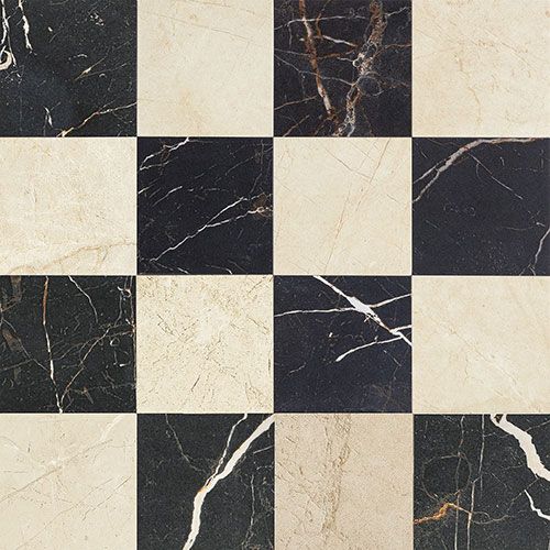 Composizione a scacchiera collezione Rêve, varianti Noir e Beige