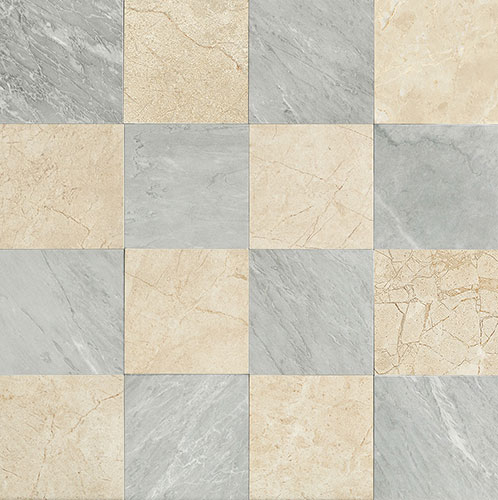 Composizione a scacchiera collezione Rêve, varianti Gris e Beige