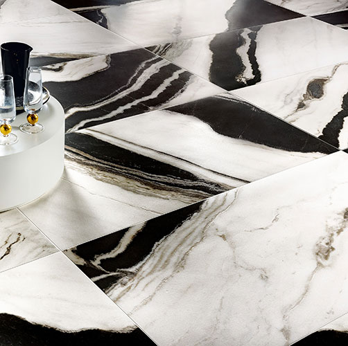 Pavimento della collezione Symphony, variante Snow