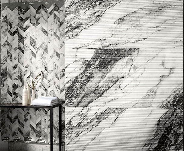 Rivestimento della collezione Touché, variante Zèbre
