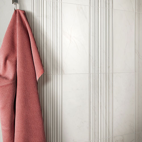 Rivestimento della collezione Velvet, variante White