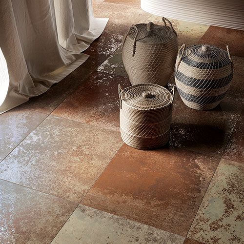 Pavimento della collezione Melt, variante Oxid