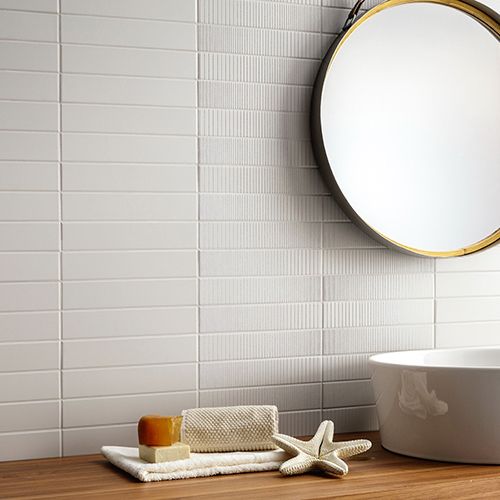 Rivestimento collezione Petali, variante Perla