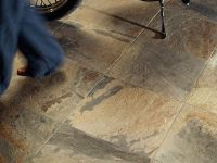 Pavimento realizzato con collezione Slaty