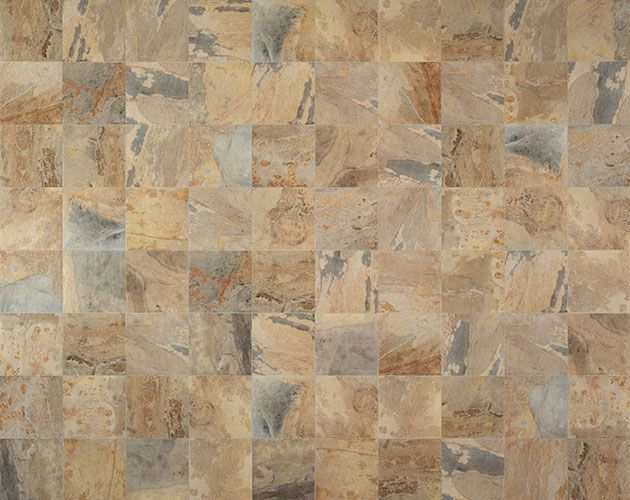 Pavimento della collezione Slaty, variante Ochre