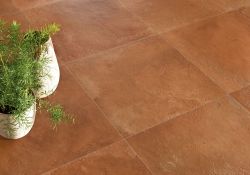 Dettaglio pavimento collezione Home, variante redflame