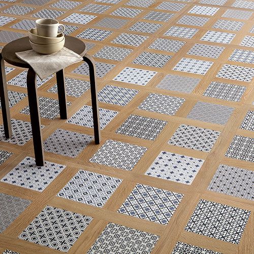 dettaglio pavimento variante Sunset, collezione Groove effetto legno