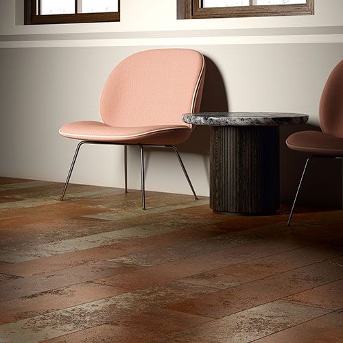 Pavimento della collezione Melt, variante Oxid