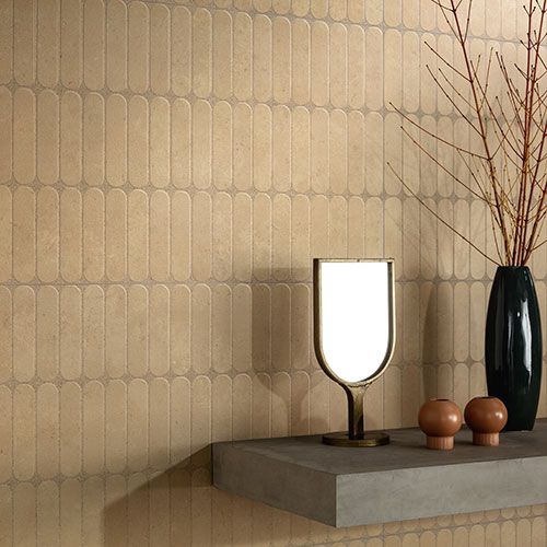 Particolare del rivestimento Miso - Ochre, collezione Iro