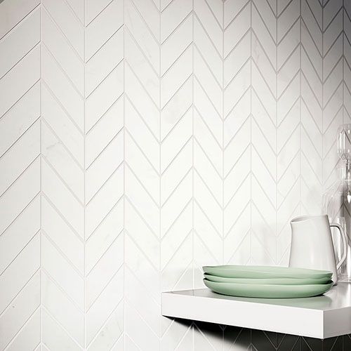 immagine della serie Concert, colore White, rivestimento posato chevron