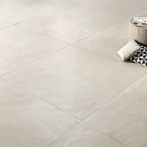 Particolare del pavimento Loto - White, collezione Iro