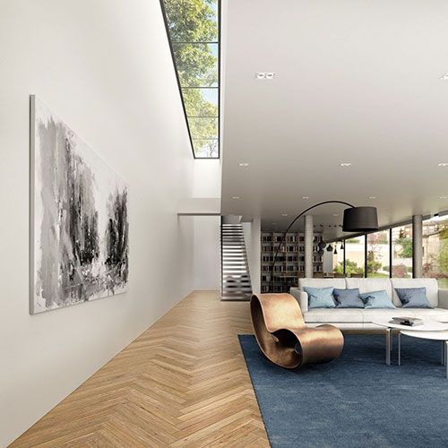 Ambiente realizzato con Pavimento della collezione Naturel, variante Beige